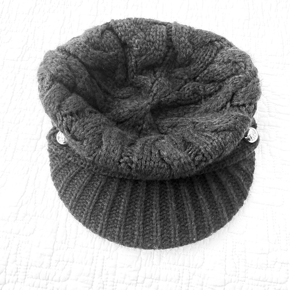 MK Black Knit Hat NWOT